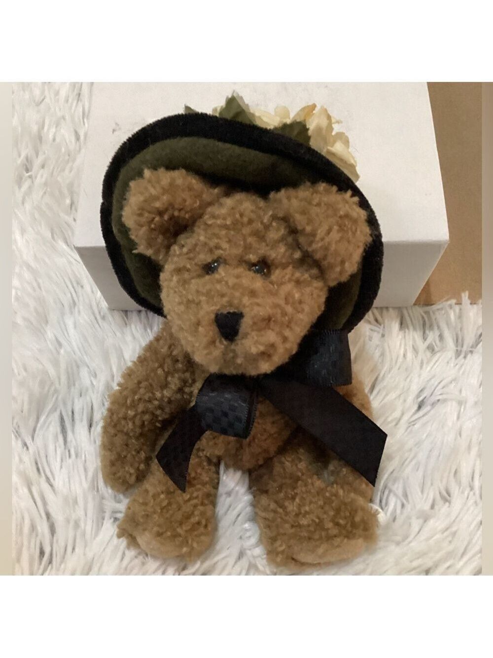 Boyds Bears Monique Labearsley 6” Plush | Fabric Hat Series | Collectible